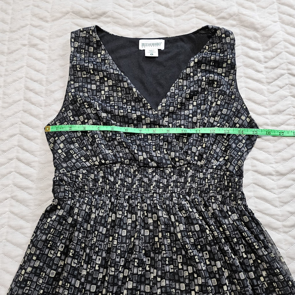 Motherhood Maternity Geometric Popover Babydoll Whimsigoth Fairy Dress Size S - Picture 3 of 12